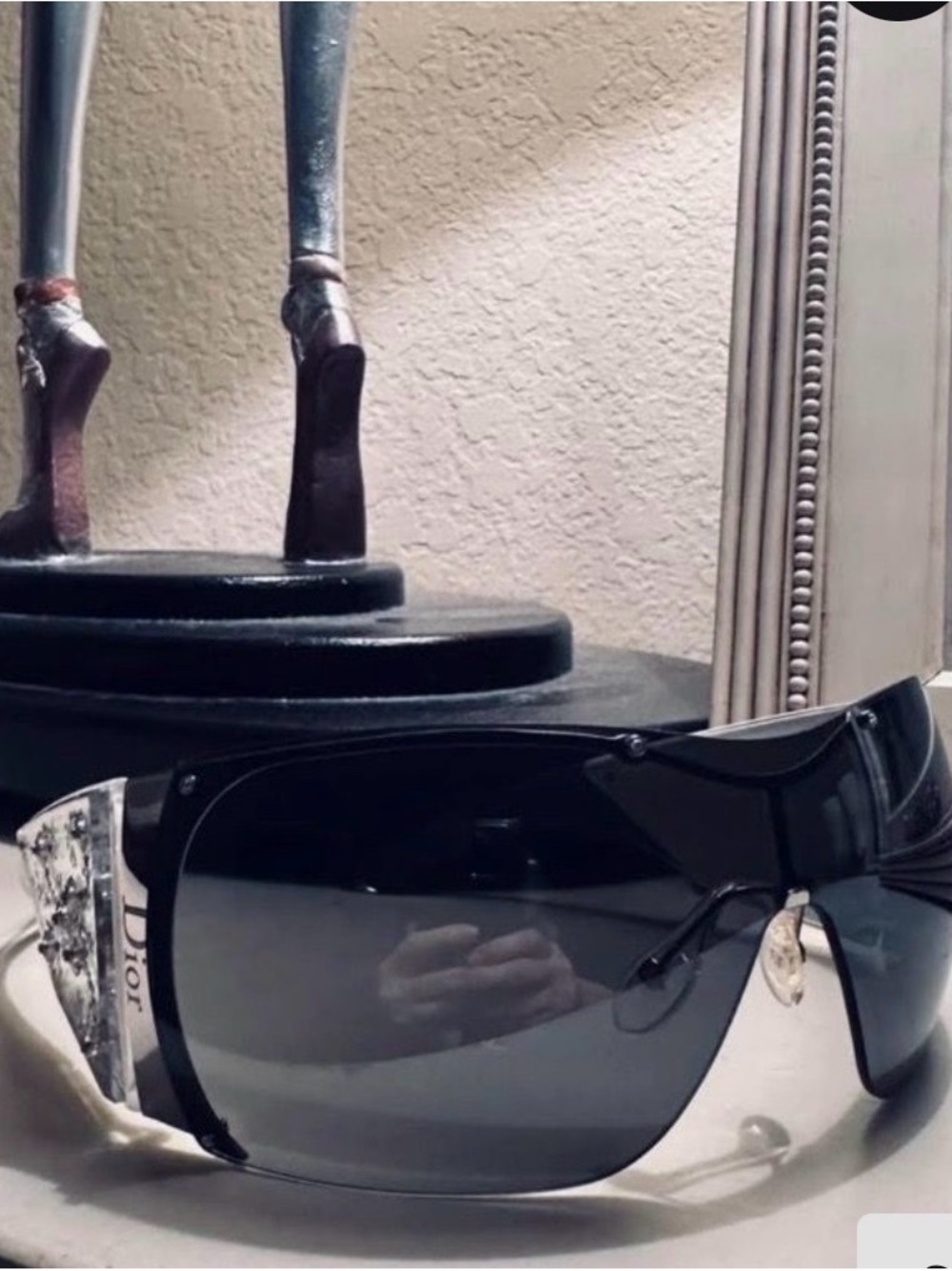 Dior 2001 Swarowski Grand Salon Sunglasses in Clear